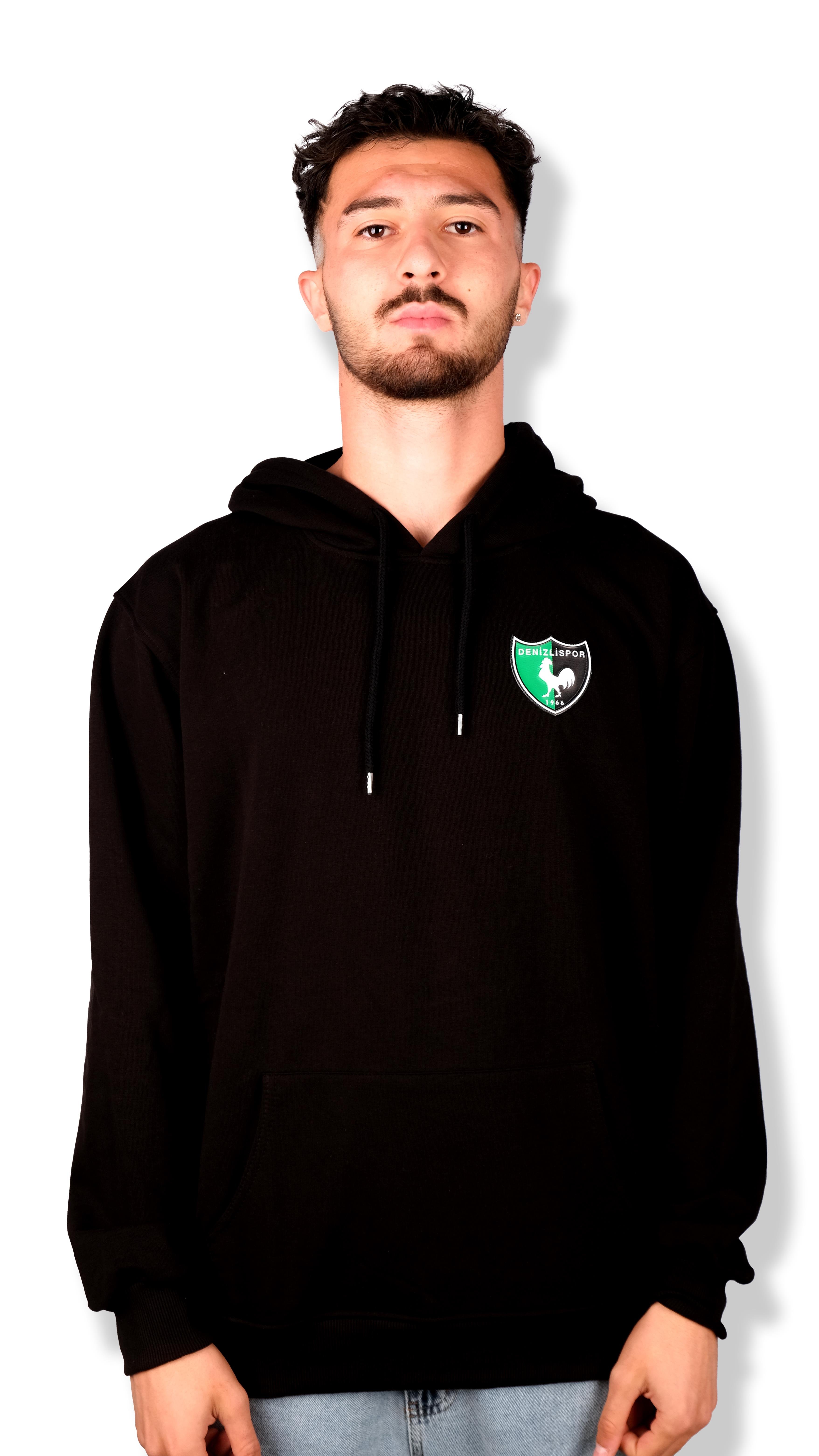 Denizlispor Sweatshirt kapşonlu siyah