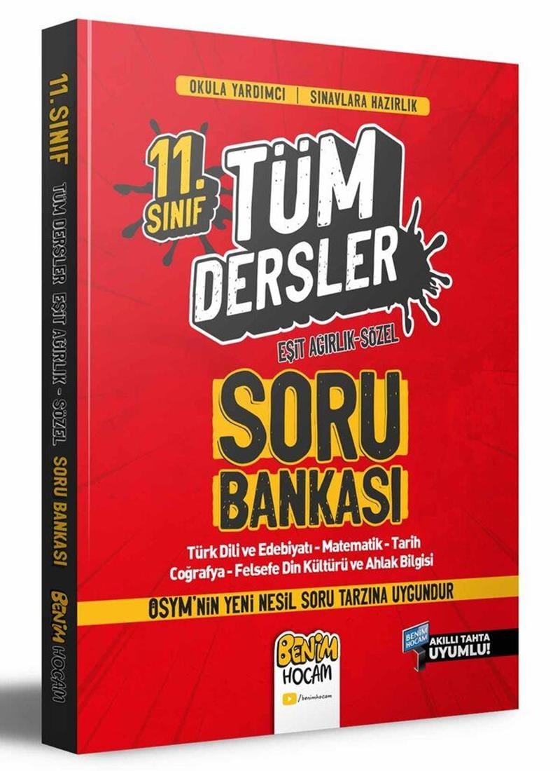 11. Sınıf Eşit Ağırlık Sözel Tüm Dersler Soru Bankası