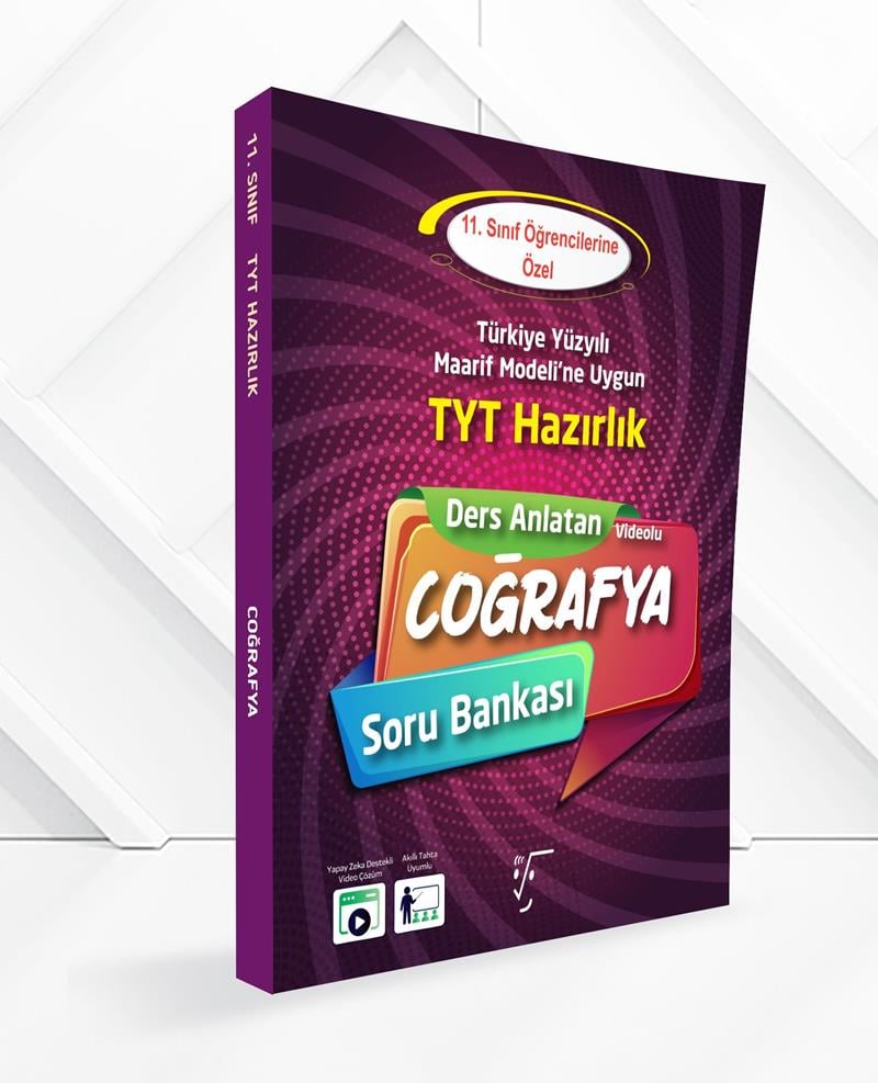 11. Sınıf TYT Hazırlık Ders Anlatan Coğrafya Soru Bankası