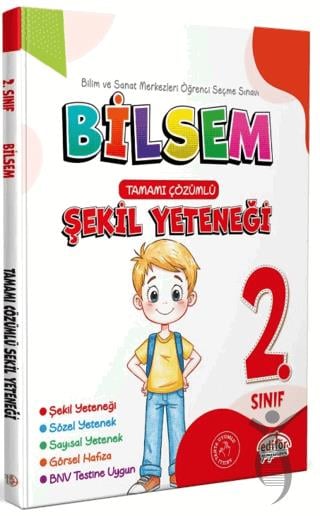 2. Sınıf Bilsem Hazırlık Şekil Yeteneği Tamamı Çözümlü
