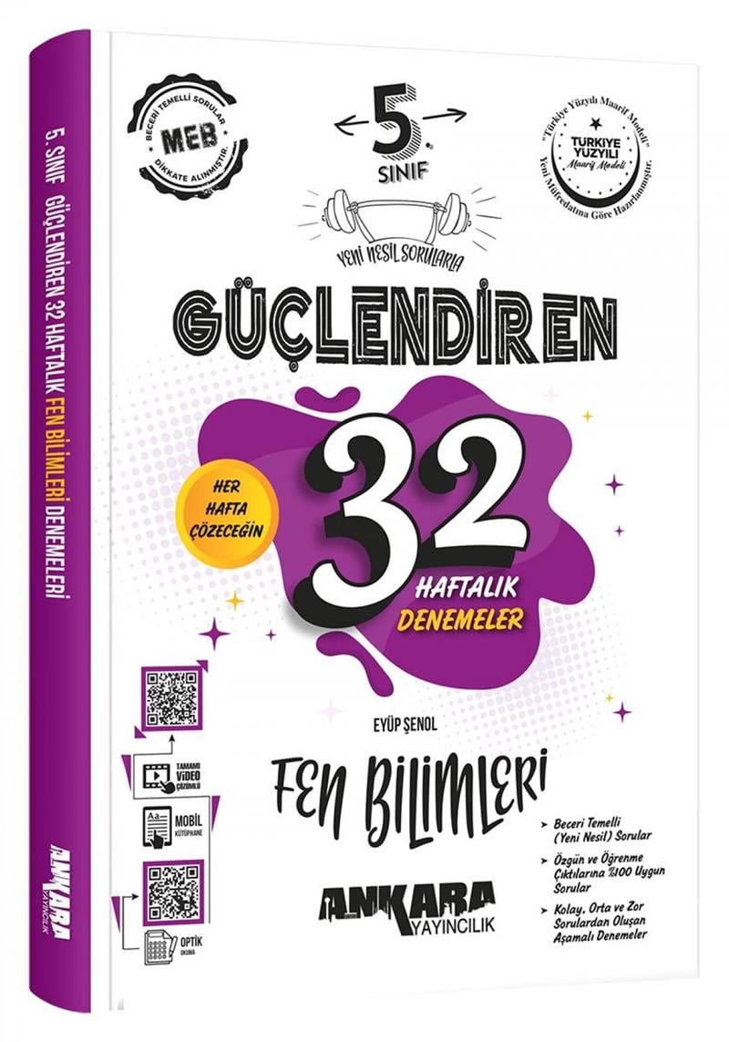 5. Sınıf Fen Bilimleri Güçlendiren 32 Haftalık Denemeler