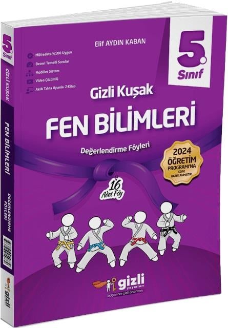 5. Sınıf Fen Bilimleri Gizli Kuşak Serisi Değerlendirme Föyleri 2025