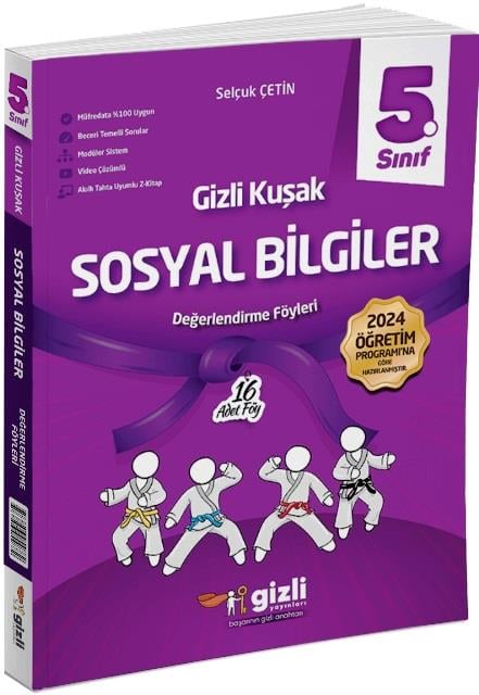 5. Sınıf Sosyal Bilgiler Gizli Kuşak Serisi Değerlendirme Föyleri 2025