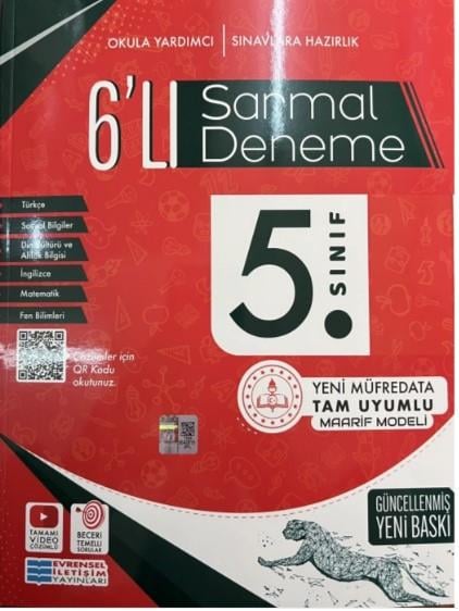 5.Sınıf Deneme Sınavı 6 lı Sarmal 