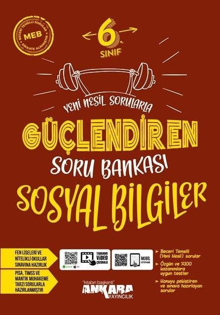 6. Sınıf Sosyal Bilgiler Güçlendiren Soru Bankası