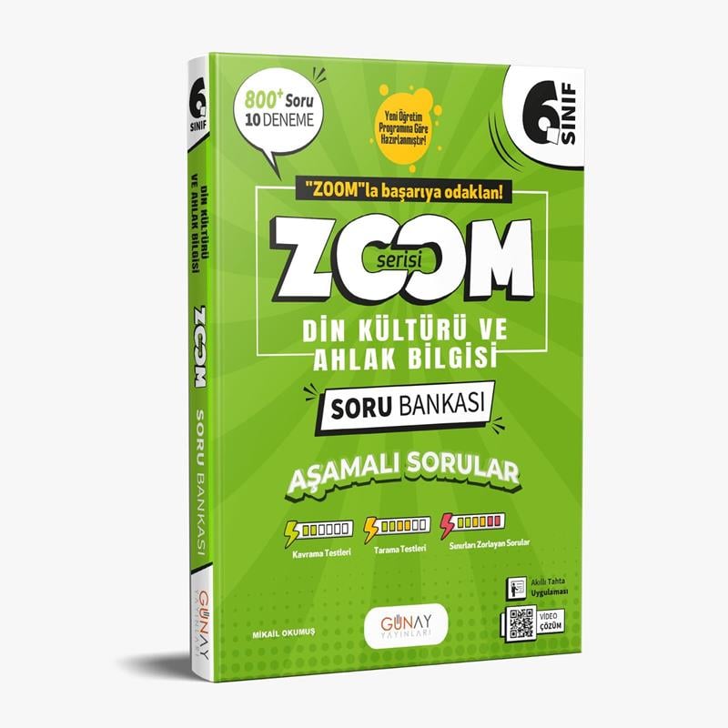 6. Sınıf Din Kültürü ve Ahlak Bilgisi Zoom Soru Bankası 2026