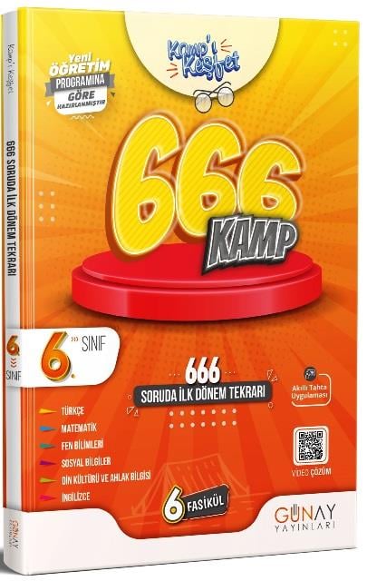 6. Sınıf 666 Soruda İlk Dönem Kamp Kitabı
