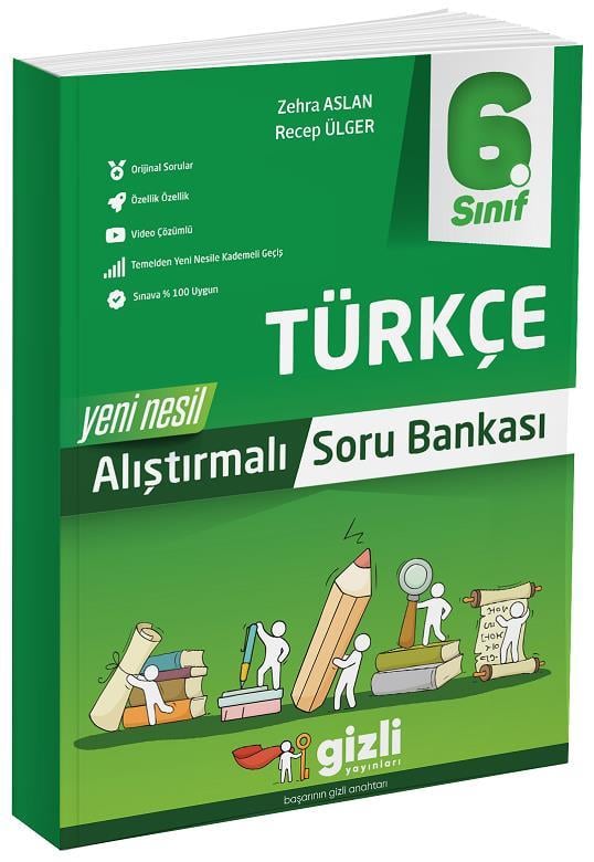 6. Sınıf Türkçe Alıştırmalı Soru Bankası