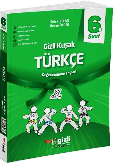 6. Sınıf Türkçe Gizli Kuşak Serisi Değerlendirme Föyleri 2025