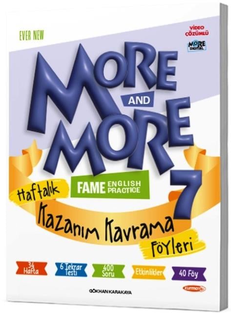 7. Sınıf More More Haftalık Kazanım Kavrama