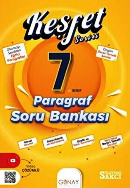 7. Sınıf Paragraf Keşfet Soru Bankası