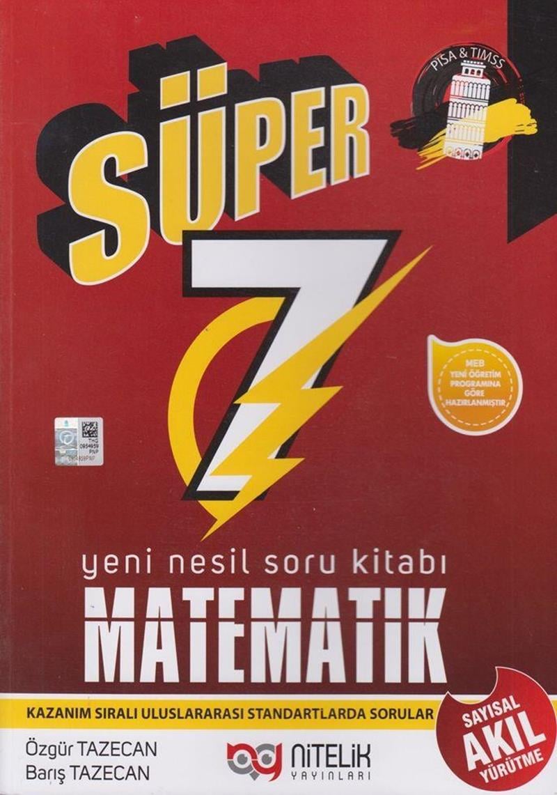 7. Sınıf Matematik Süper Yeni Nesil Soru Kitabı