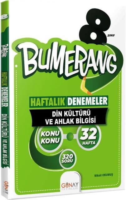8. Sınıf LGS Din Kültürü ve Ahlak Bilgisi Bumerang 32 Haftalık Denemeler