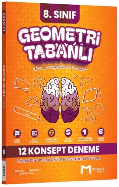 8. Sınıf LGS Geometri Tabanlı 12 Konsept Deneme