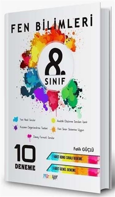8. Sınıf Fen Bilimleri 10 Deneme Mürekkep Yayıncılık