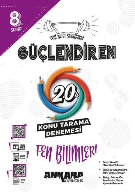 8. Sınıf LGS Güçlendiren Fen Bilimleri 20'li Konu Tarama Denemesi