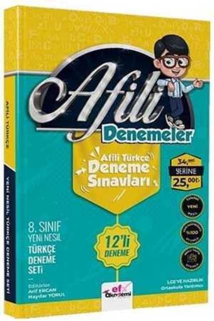 8. Sınıf Afili Türkçe 12li Deneme Sınavları