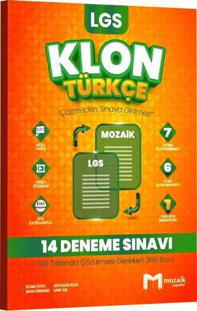 8. Sınıf LGS Türkçe Klon 14 Deneme