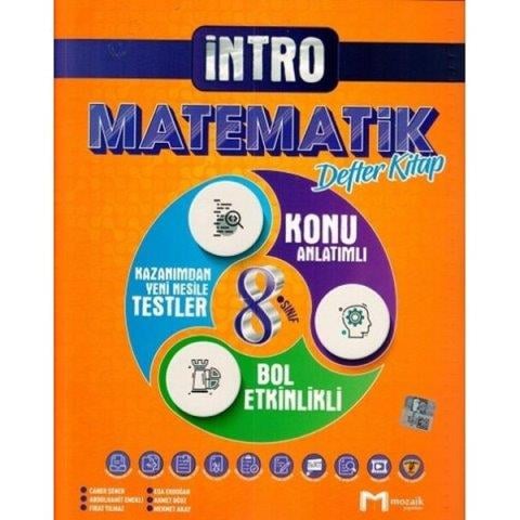 8. Sınıf Matematik İntro Konu Anlatımlı Defter Kitap