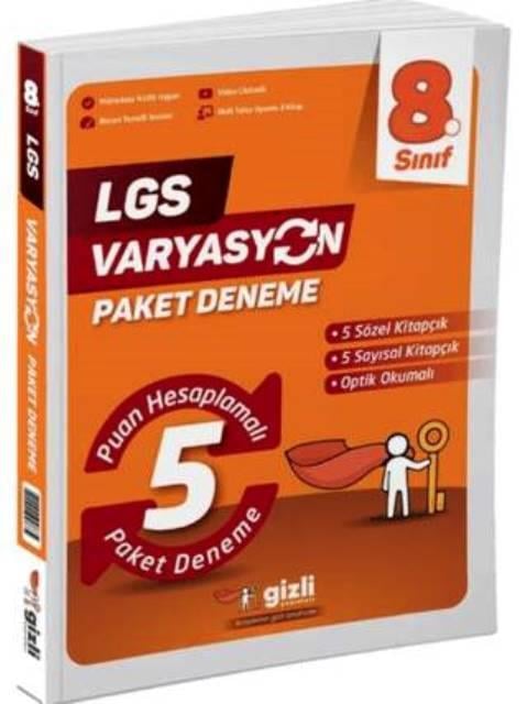 8. Sınıf LGS Varyasyon 5'Lİ Paket Deneme