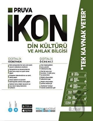 8. Sınıf İkon Din Kültürü ve Ahlak Bilgisi Konu Anlatım Kitabı Pruva Akademi