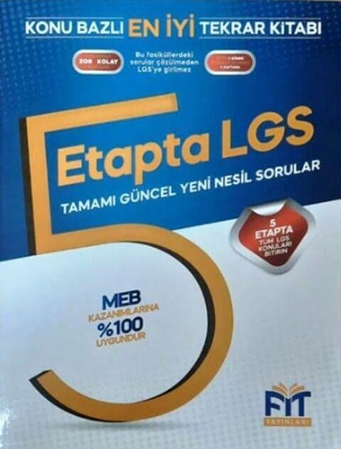 8. Sınıf LGS 5 Etapta Konu Bazlı En İyi Tekrar Kitabı