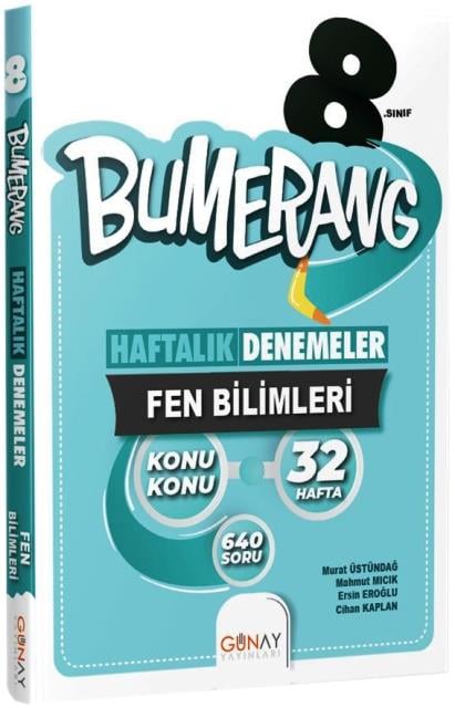 8. Sınıf LGS Fen Bilimleri Bumerang 32 Haftalık Denemeler