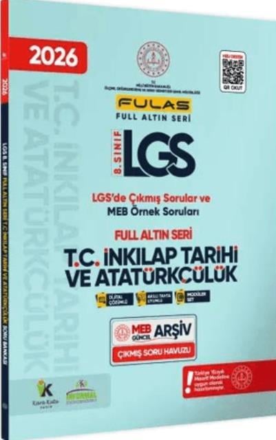 8. Sınıf LGS Full Altın Seri İnkılap Tarihi ve Atatürkçülük MEB Çıkmış Soru Bankası