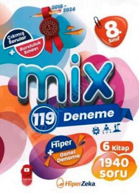 8. Sınıf LGS Tüm Dersler Mix 119 Deneme  Set