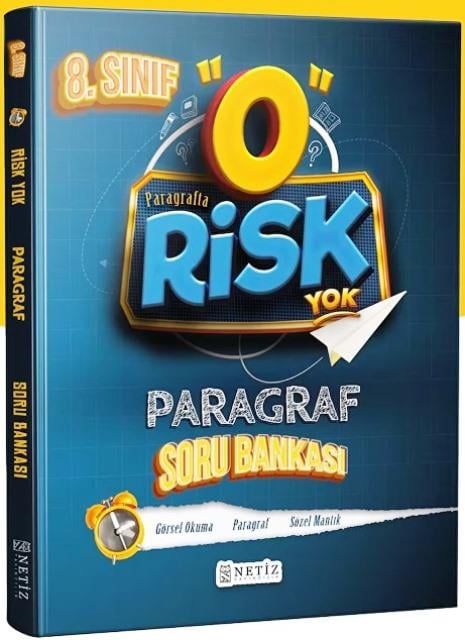 8. Sınıf LGS Paragraf Soru Bankası Risk Yok Serisi