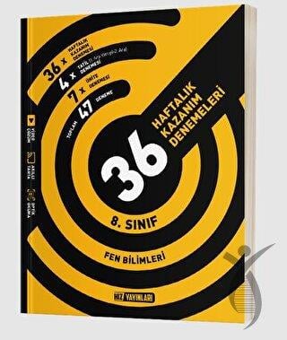 8. Sınıf LGS Fen Bilimleri 36 Haftalık Kazanım Denemeleri