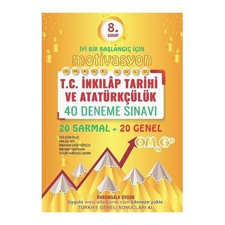 8. Sınıf Gold T.C. İnkılap Tarihi Ve Atatürkçülük 40 Deneme