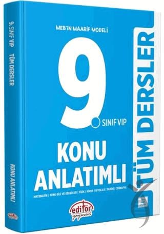 9. Sınıf VIP Tüm Dersler Konu Anlatımlı