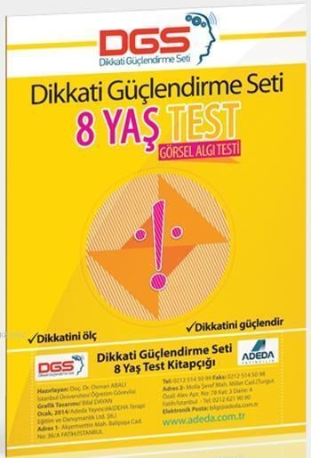 Adeda - DGS Dikkati Güçlendirme Seti 8 Yaş Test Görsel Algı Testi