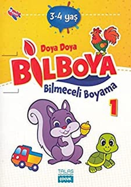 Doya Doya Bil Boya Bilmeceli Boyama 1 (3-4 Yaş)