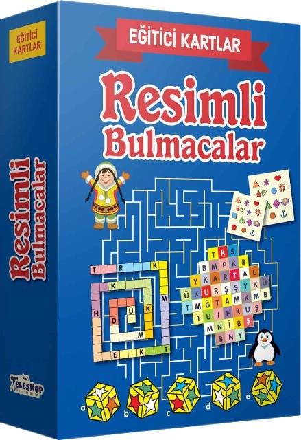Eğitici Kartlar - Resimli Bulmacalar