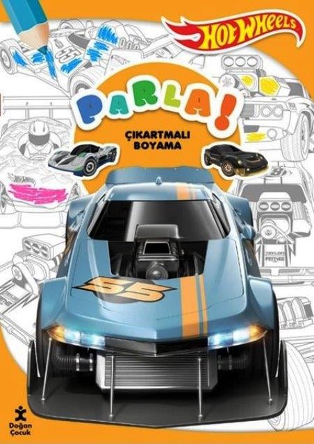 Hot Wheels Parla Çıkartmalı Boyama