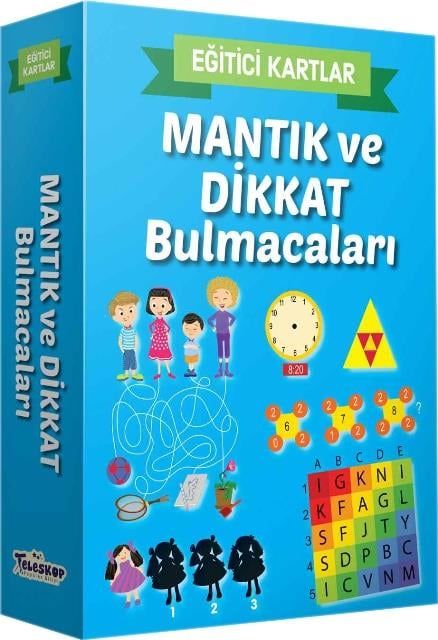 Mantık ve Dikkat Bulmacaları - Eğitici Kartlar