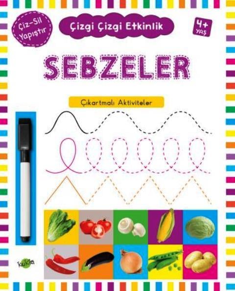 Sebzeler 4 Yaş ve Üstü - Çizgi Çizgi Etkinlik