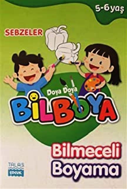 Sebzeler - Doya Doya Bil Boya Bilmeceli Boyama (5-6 Yaş)