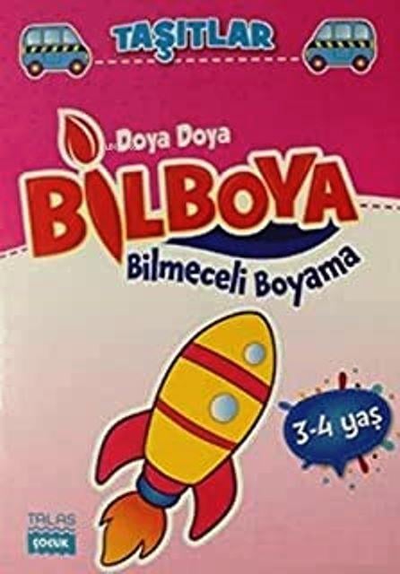 Taşıtlar - Doya Doya Bil Boya Bilmeceleri Boyama (3-4 Yaş)