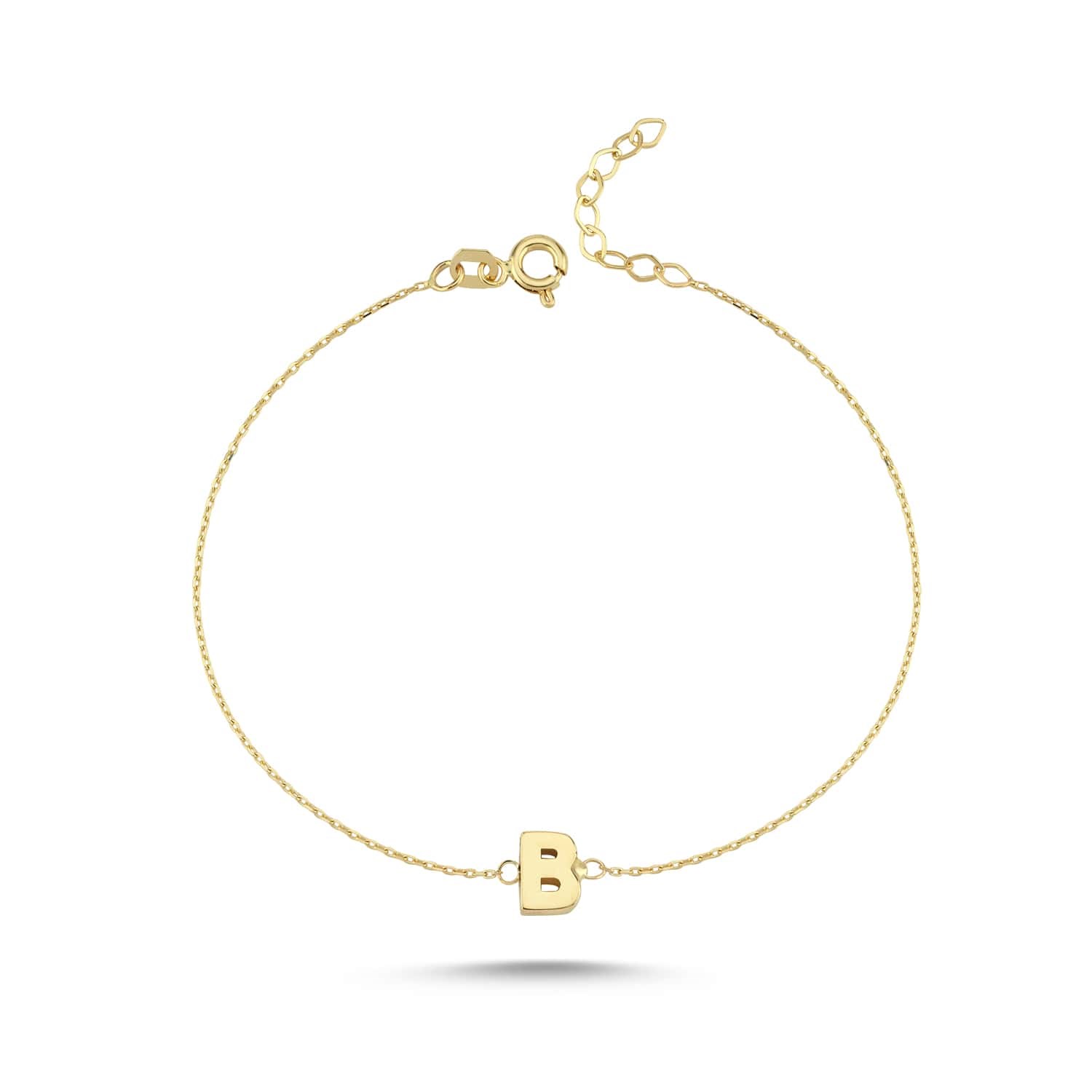 Altın B Harfi Bileklik