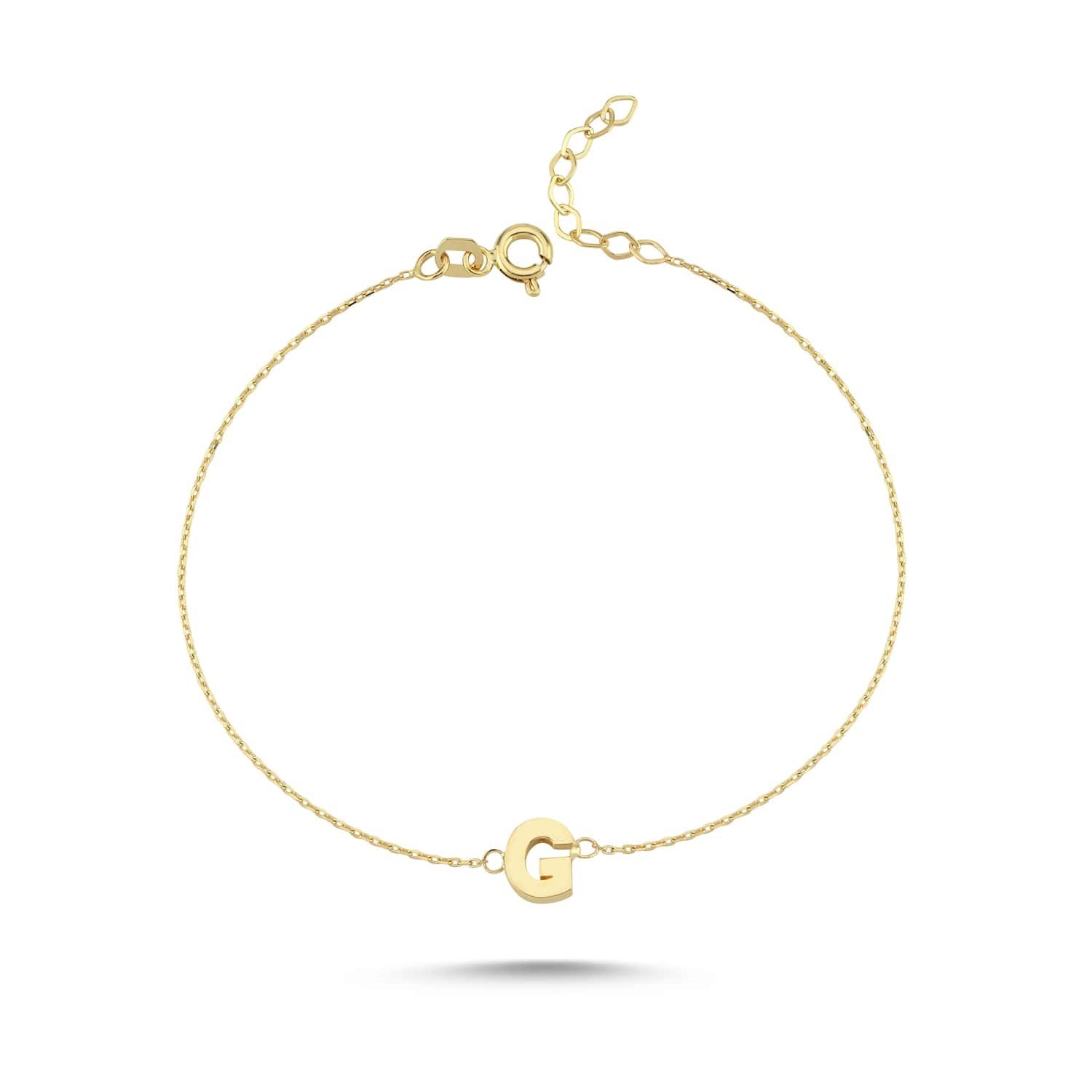 Altın G Harfi Bileklik