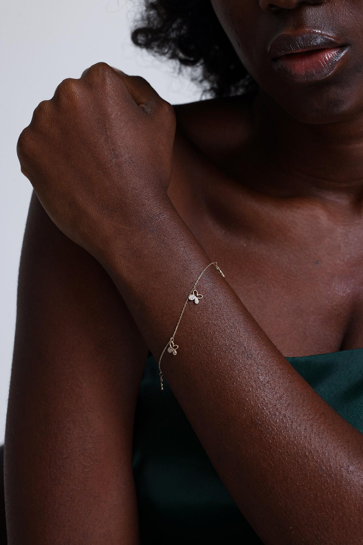 Altın Kelebek Bileklik