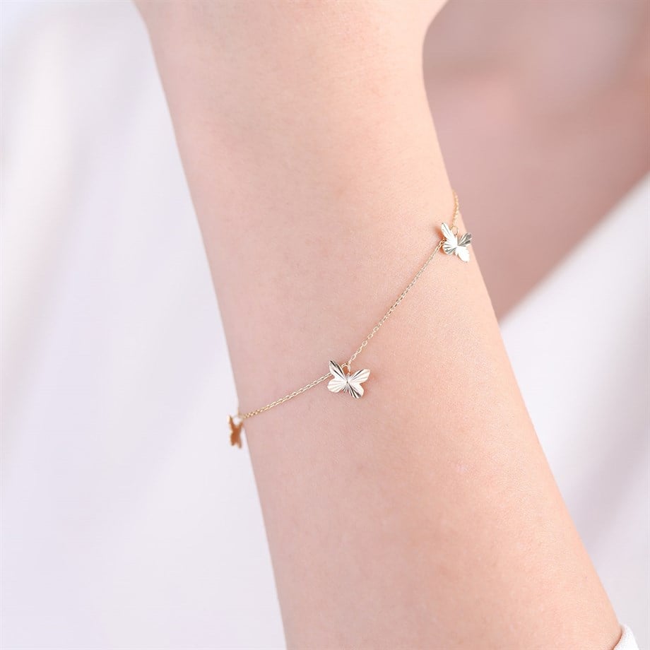 Altın Kelebek Bileklik