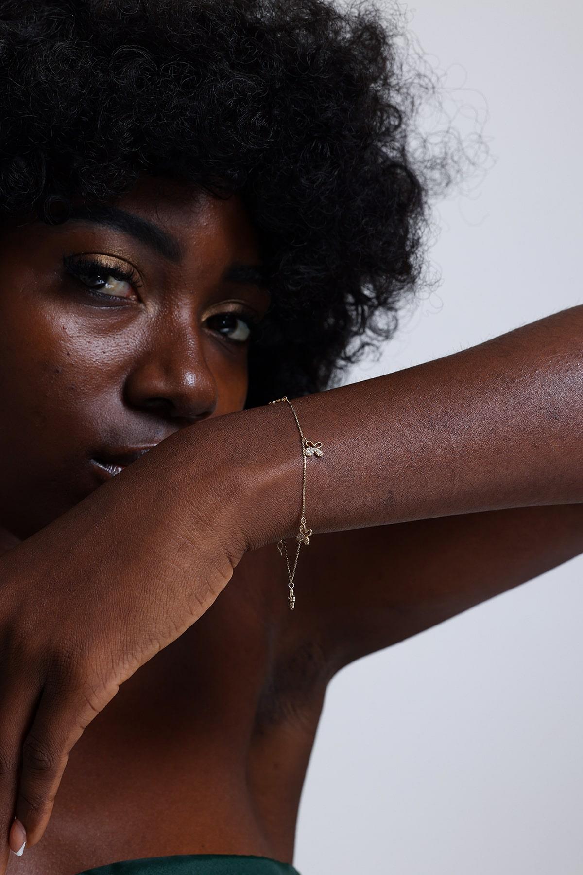 Altın Kelebek Bileklik