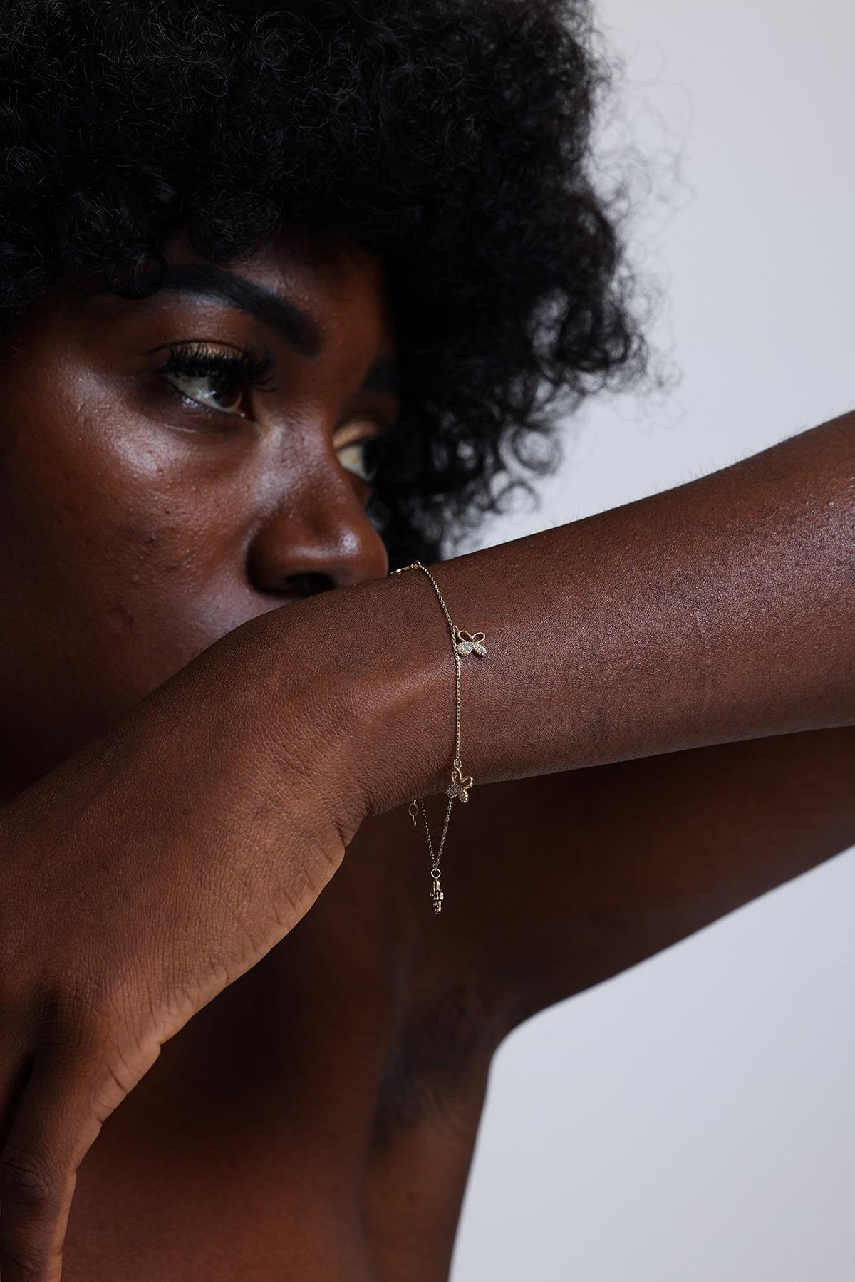 Altın Kelebek Bileklik