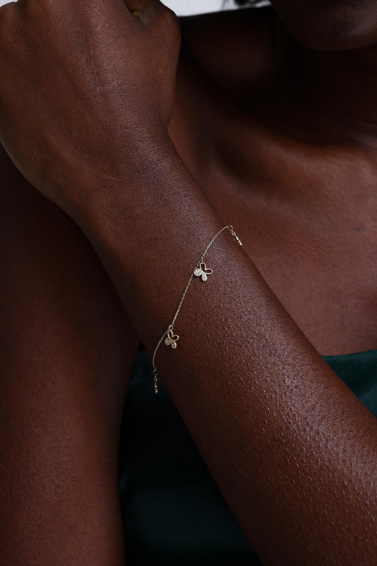 Altın Kelebek Bileklik