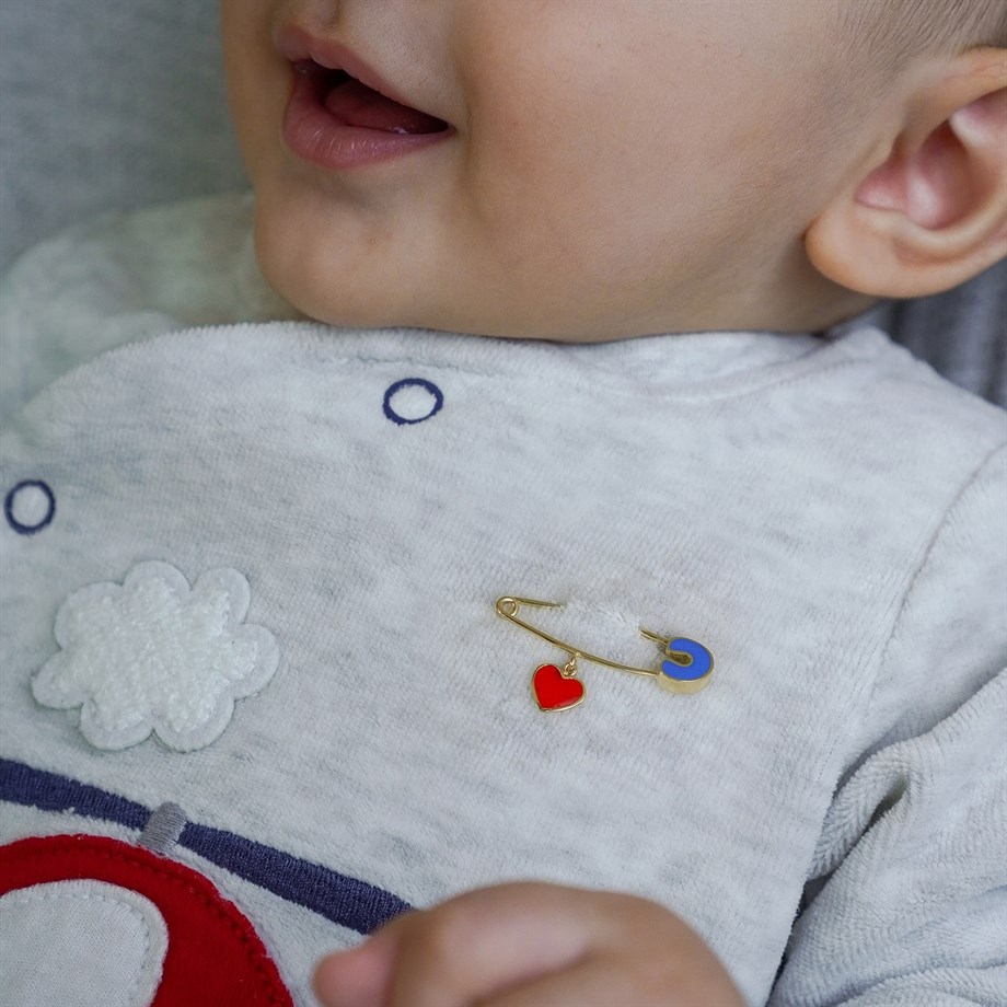 Altın Mineli Çengelli İğne