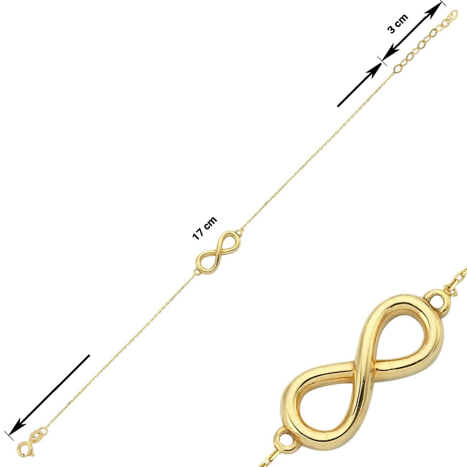 Altın Sonsuzluk Bilekliği